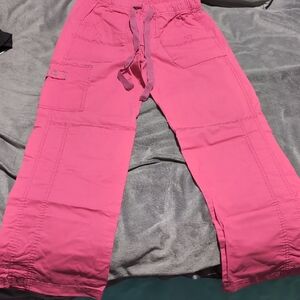 WonderWink Women's Bright Pink Flare Pants